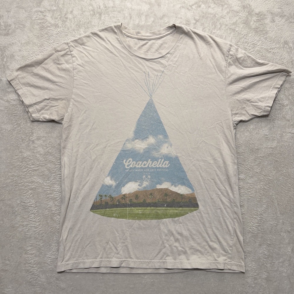 Coachella 2013 Tee L T Shirt Vintage Festival Merch Lineup Casual Cotton Concert